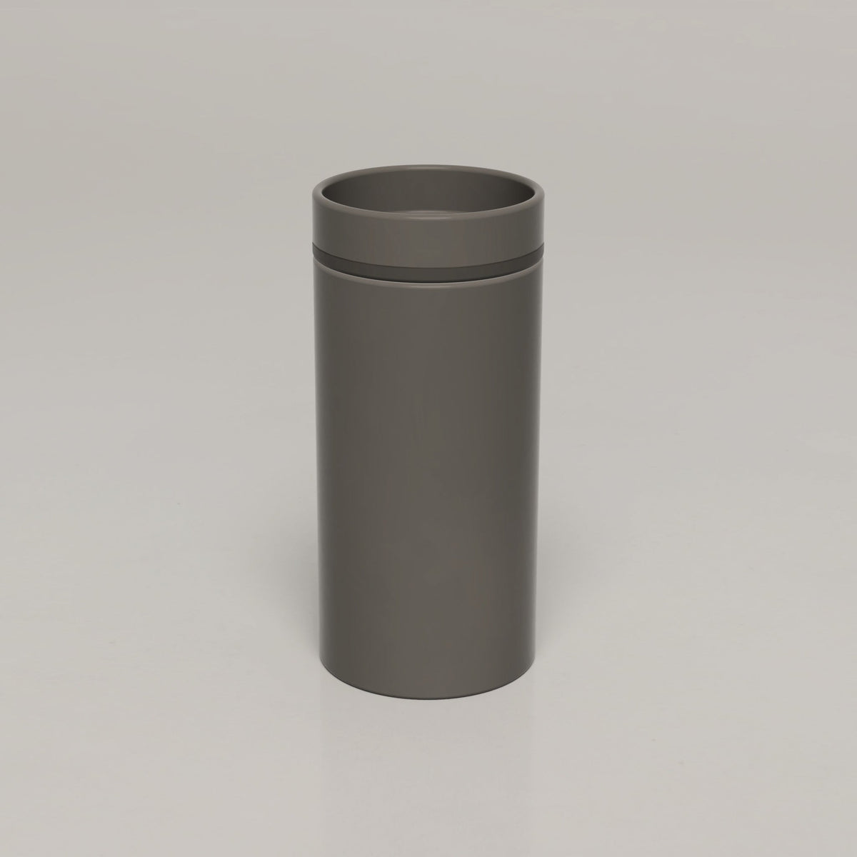Nood Co Cylinder Bowl Two Tone Concrete Basin in Mid Tone Grey | Nood Co