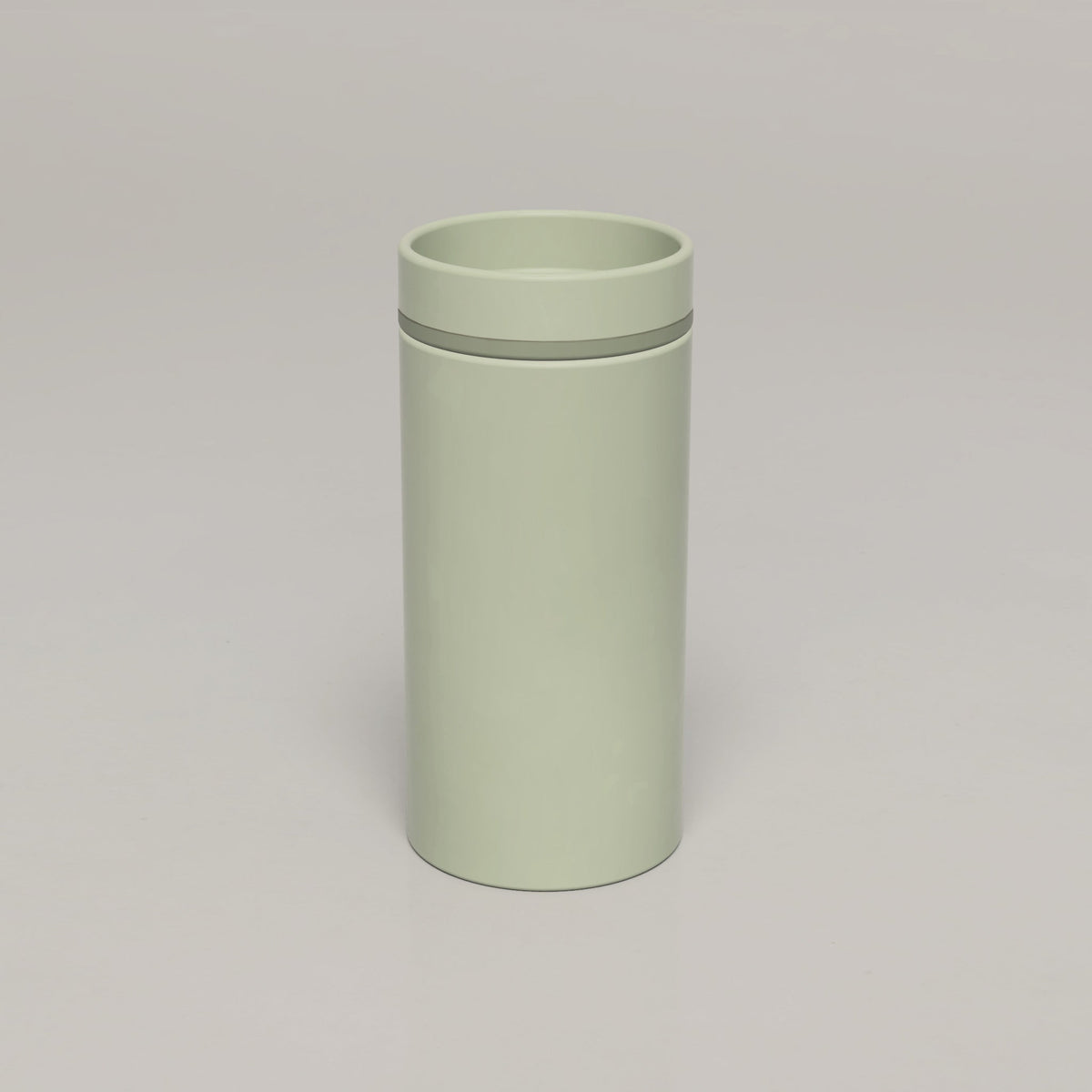 Nood Co Cylinder Bowl Two Tone Concrete Basin in Mint | Nood Co