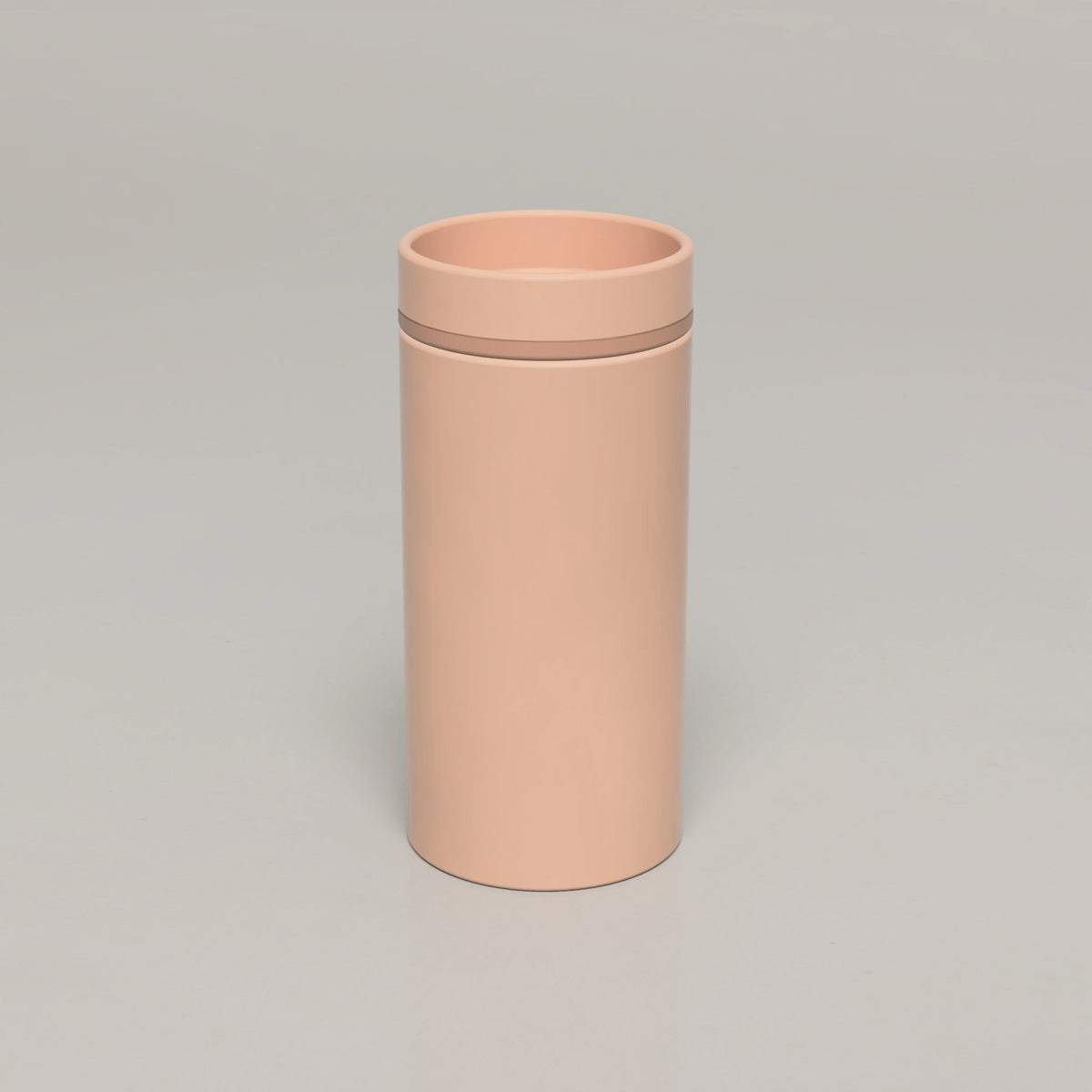 Nood Co Cylinder Bowl Two Tone Concrete Basin in Pastel Peach | Nood Co