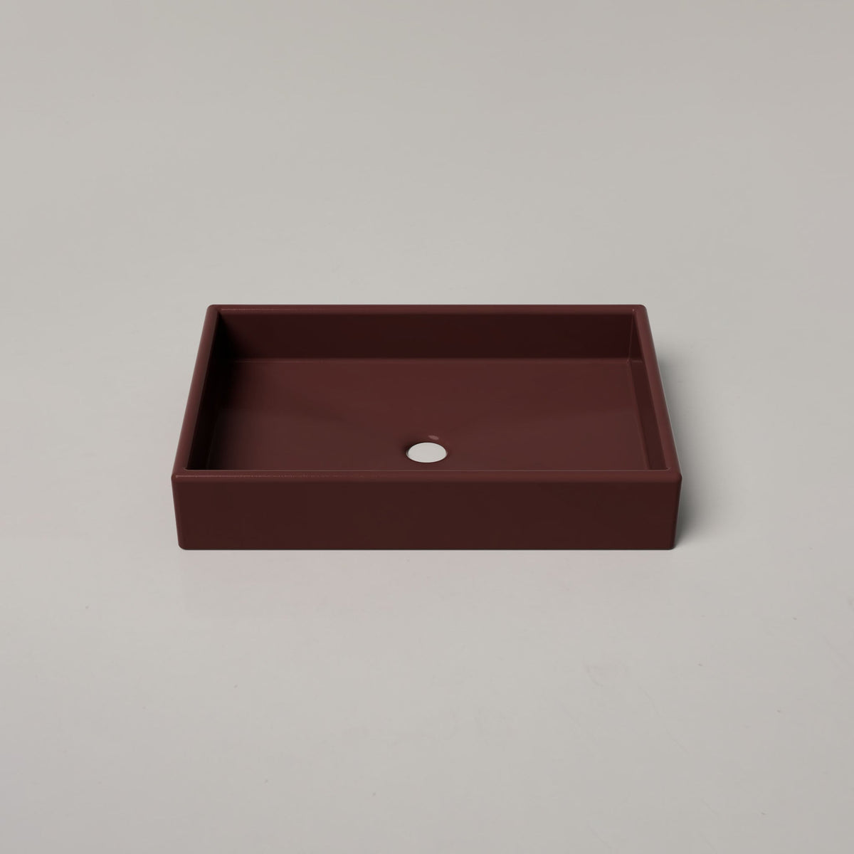 Nood Co Box Concrete Basin in Clay | Nood Co