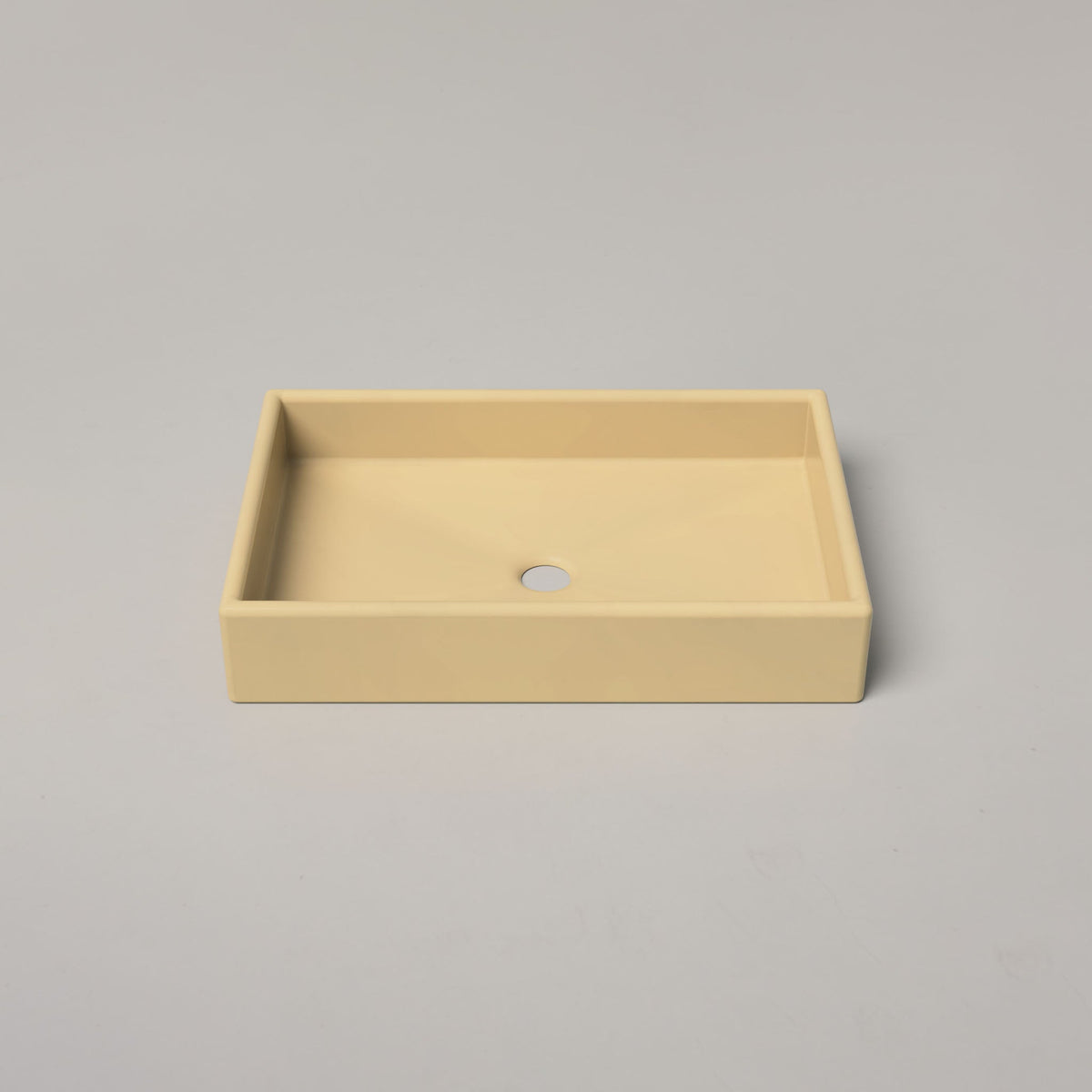 Nood Co Box Concrete Basin in Custard | Nood Co