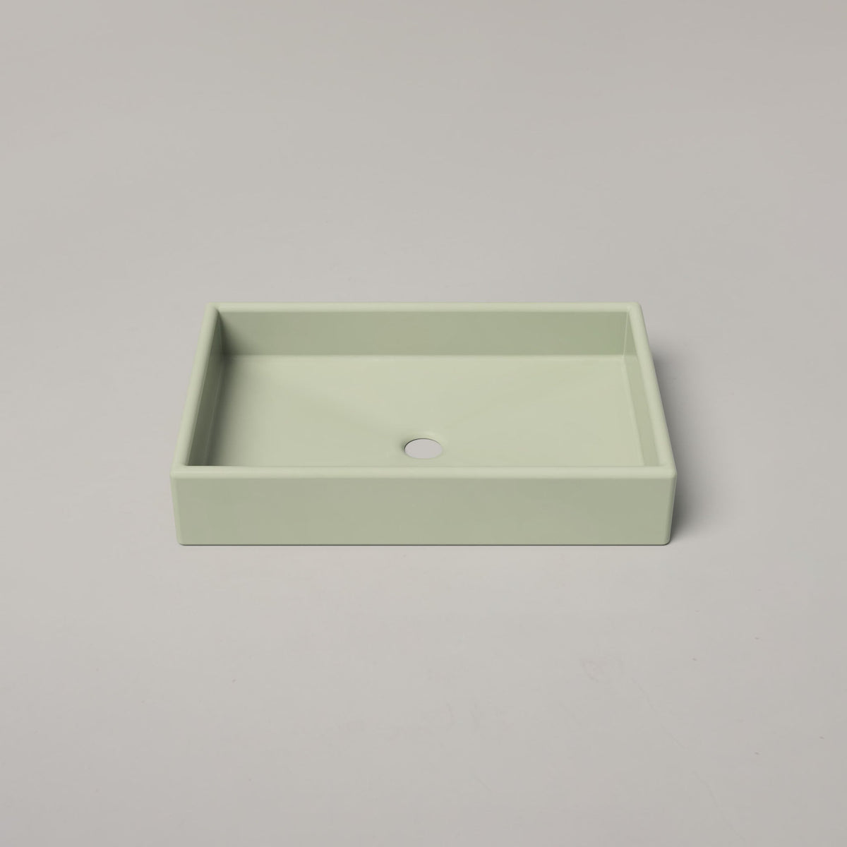 Nood Co Box Concrete Basin in Mint | Nood Co