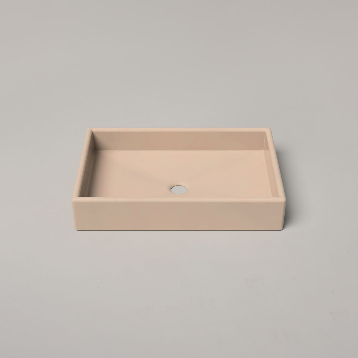 Nood Co Box Concrete Basin in Mushroom | Nood Co