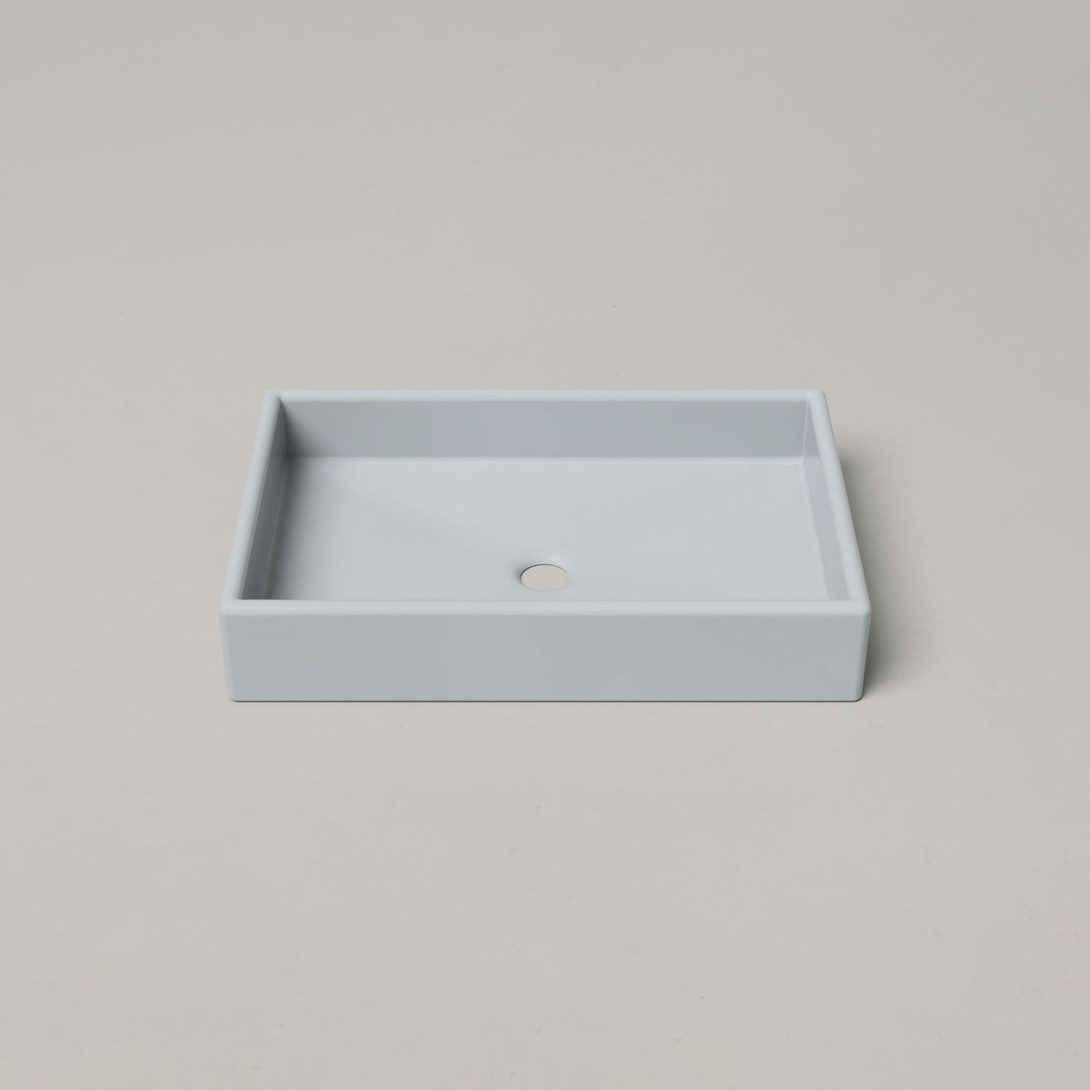 Nood Co Box Concrete Basin in Powder Blue | Nood Co