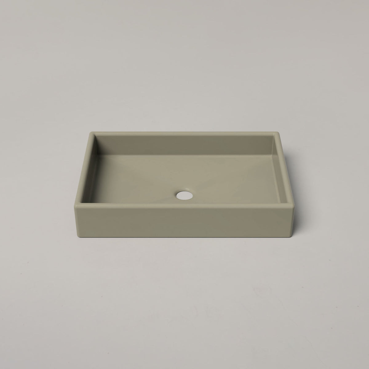 Nood Co Box Concrete Basin in Sage | Nood Co
