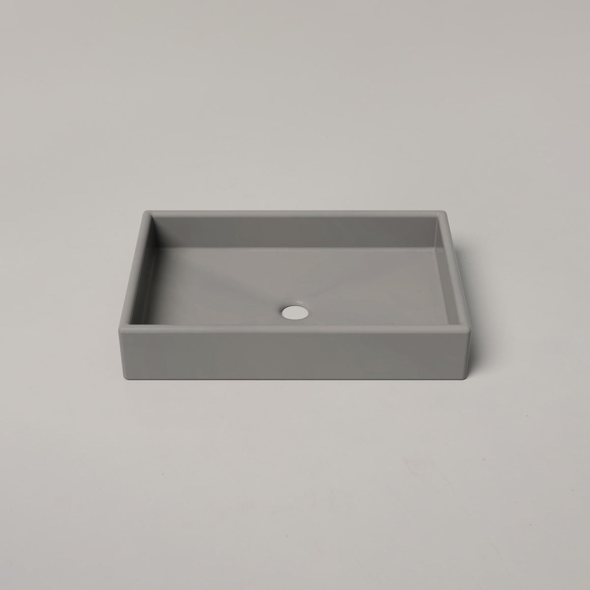 Nood Co Box Concrete Basin in Sky Grey | Nood Co