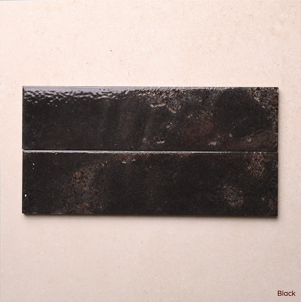 Vibrant Series Subway Wall Tile 70 x 280 mm in Blue, Cream, Green, Grey & White, Gloss finish
