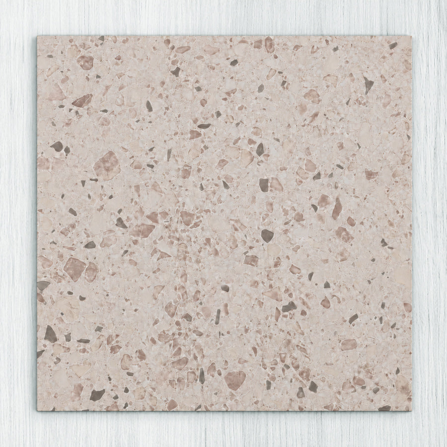 Bondi Blush Terrazzo Porcelain Floor and Wall Tile