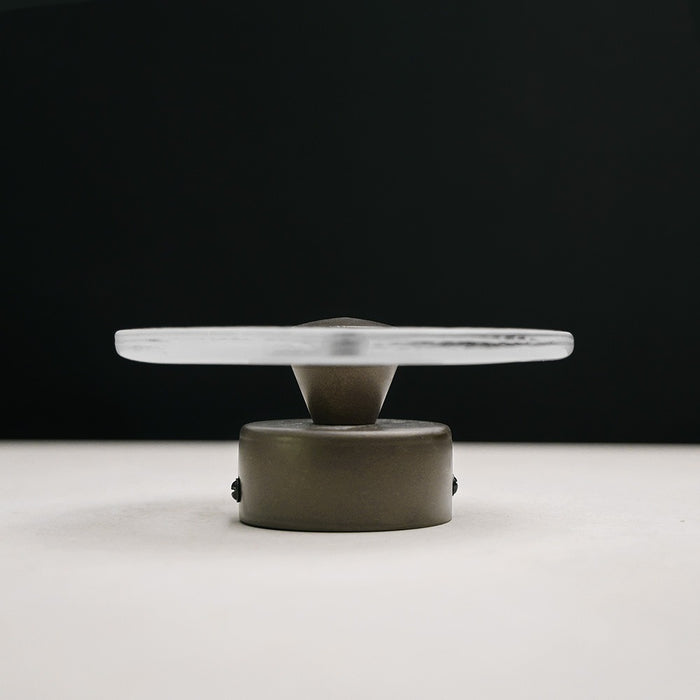 Lunara Caspia Frosted Wall Light in Bronze #Colour_Bronze