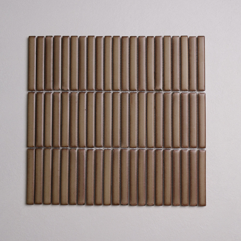 Brown Clay Matt Kit Kat Mosaic Tile