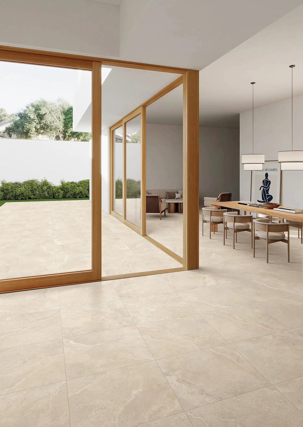 Crown Travertine Porcelain Tile | Travertine Look Floor & Wall Tile