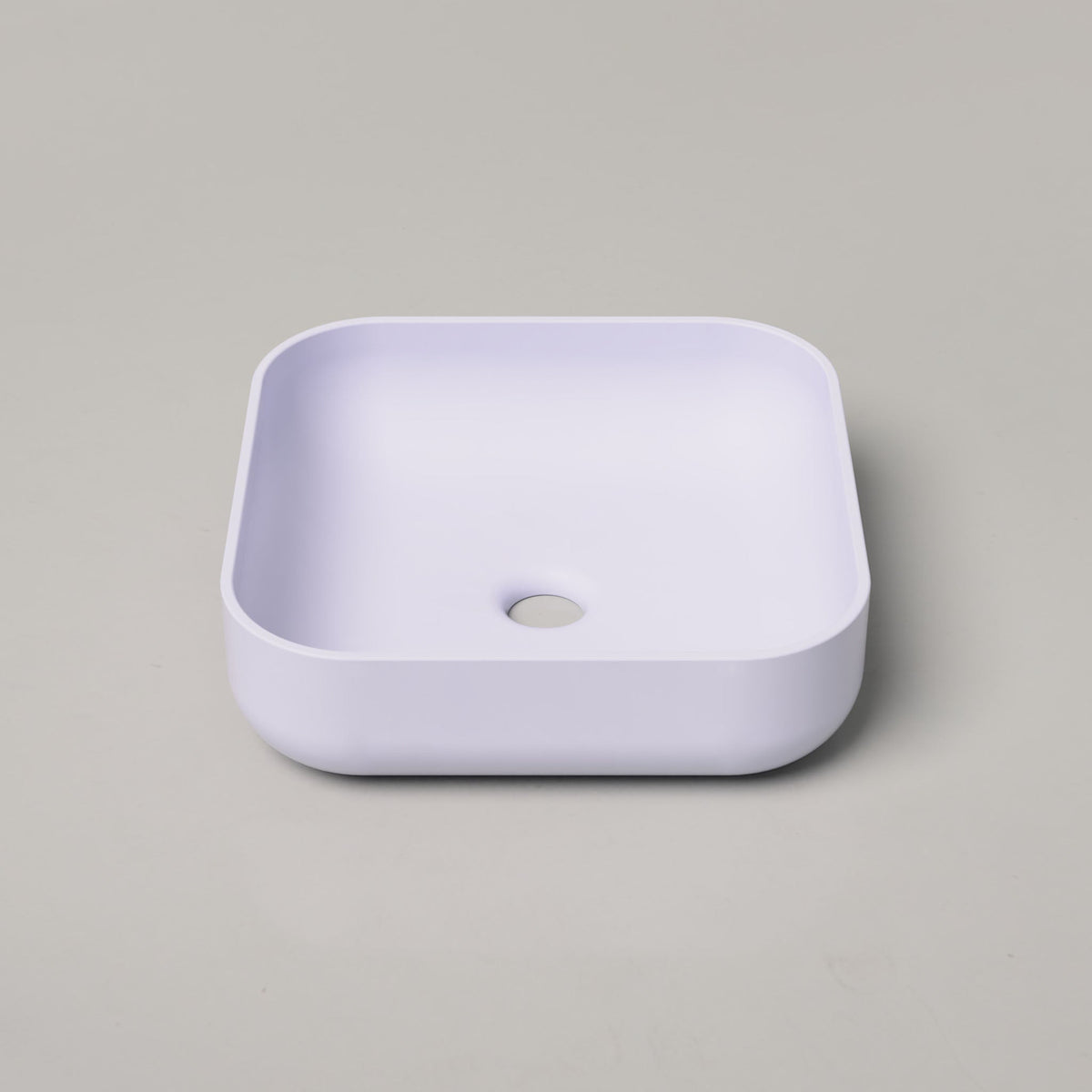 Nood Co Cube Concrete Basin in Lilac | Nood Co