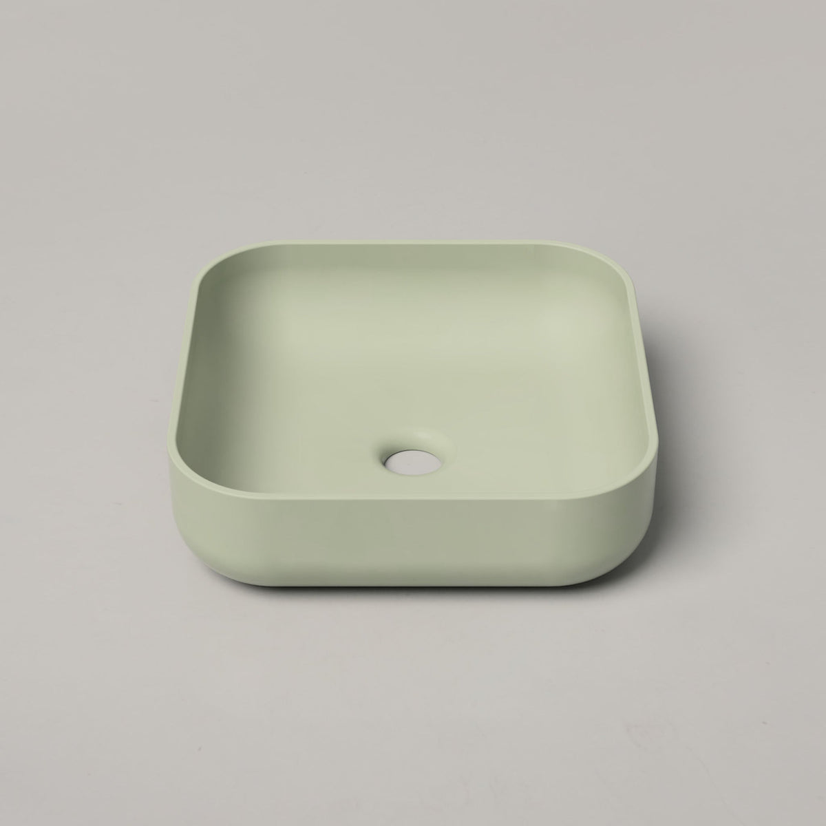 Nood Co Cube Concrete Basin in Mint | Nood Co
