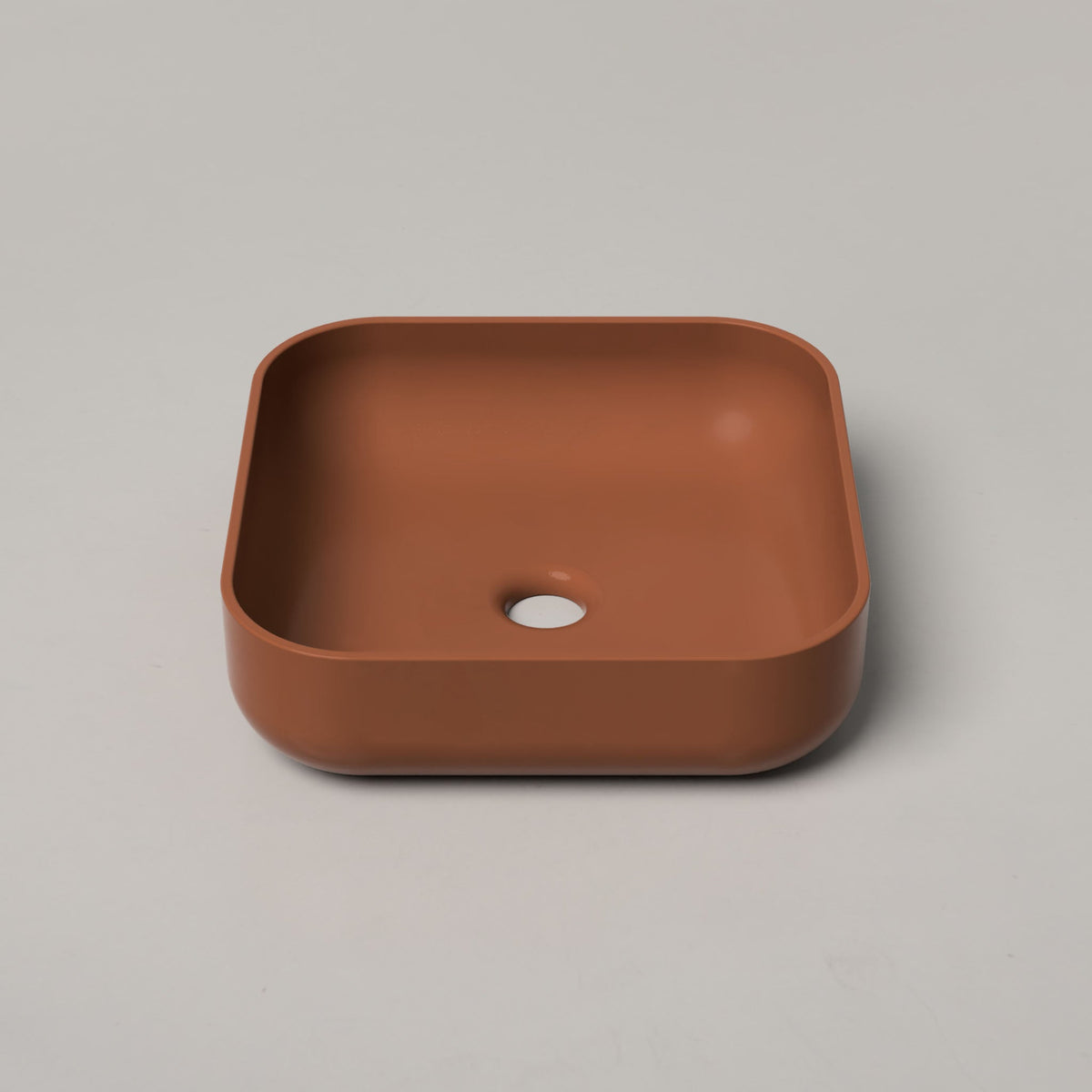 Nood Co Cube Concrete Basin in Rust | Nood Co
