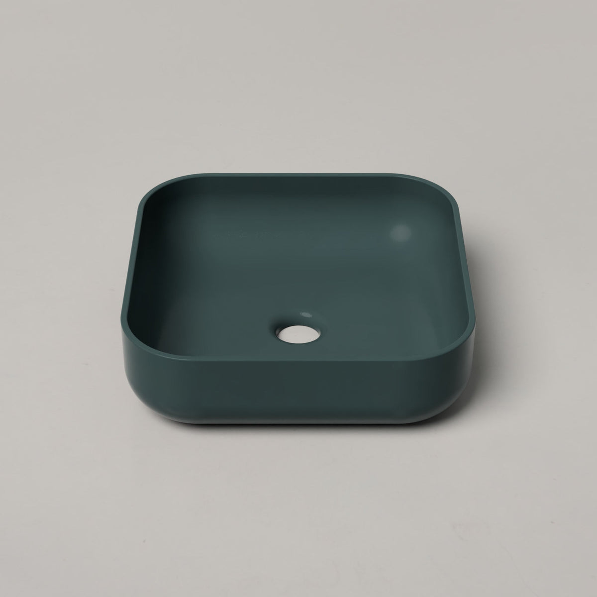Nood Co Cube Concrete Basin in Teal | Nood Co