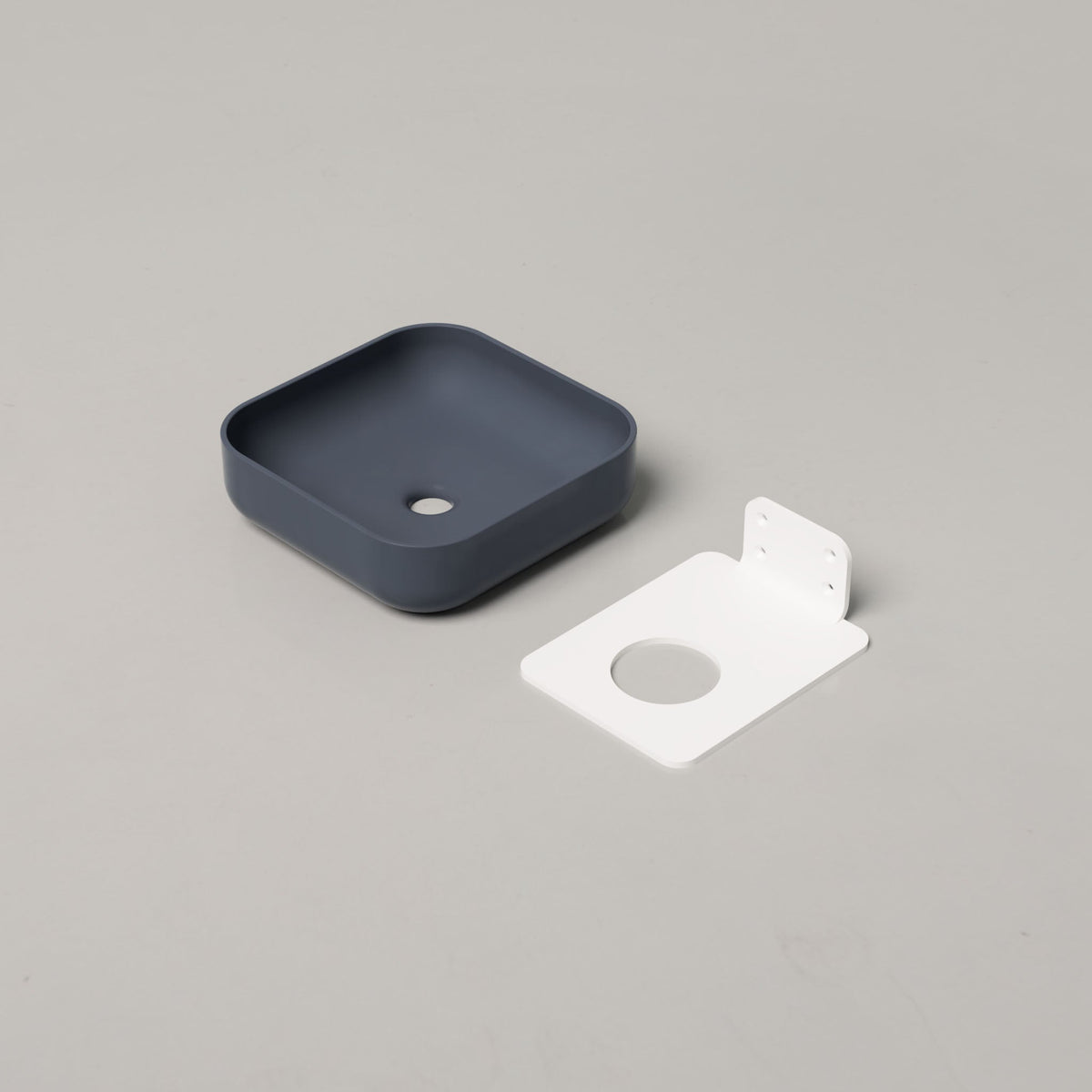 Nood Co Cube Concrete Basin in Copan Blue | Nood Co