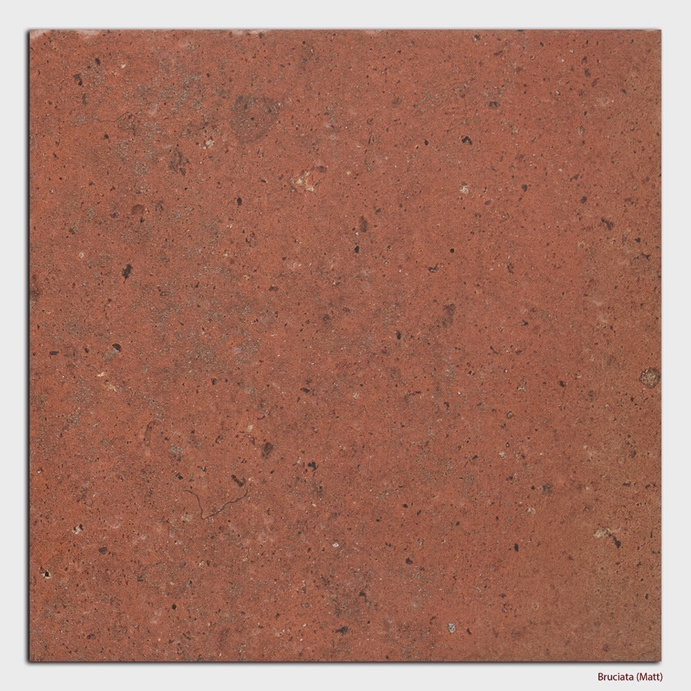 Terra French Pattern Italian Porcelain Tile in Bruciata, Matt finish