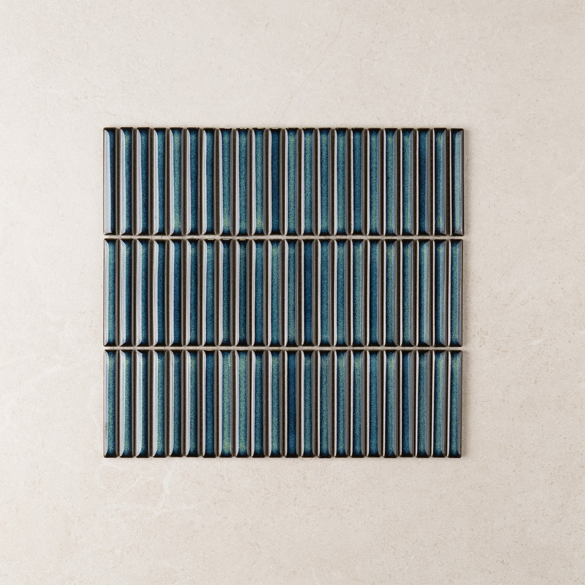 Vintage Stack Kit Kat Finger Tiles in Snow, Black, Emerald, Forest, Grey, Pink, Sea, Spring, Storm, White, Fern, Navy & Sage, Gloss finish