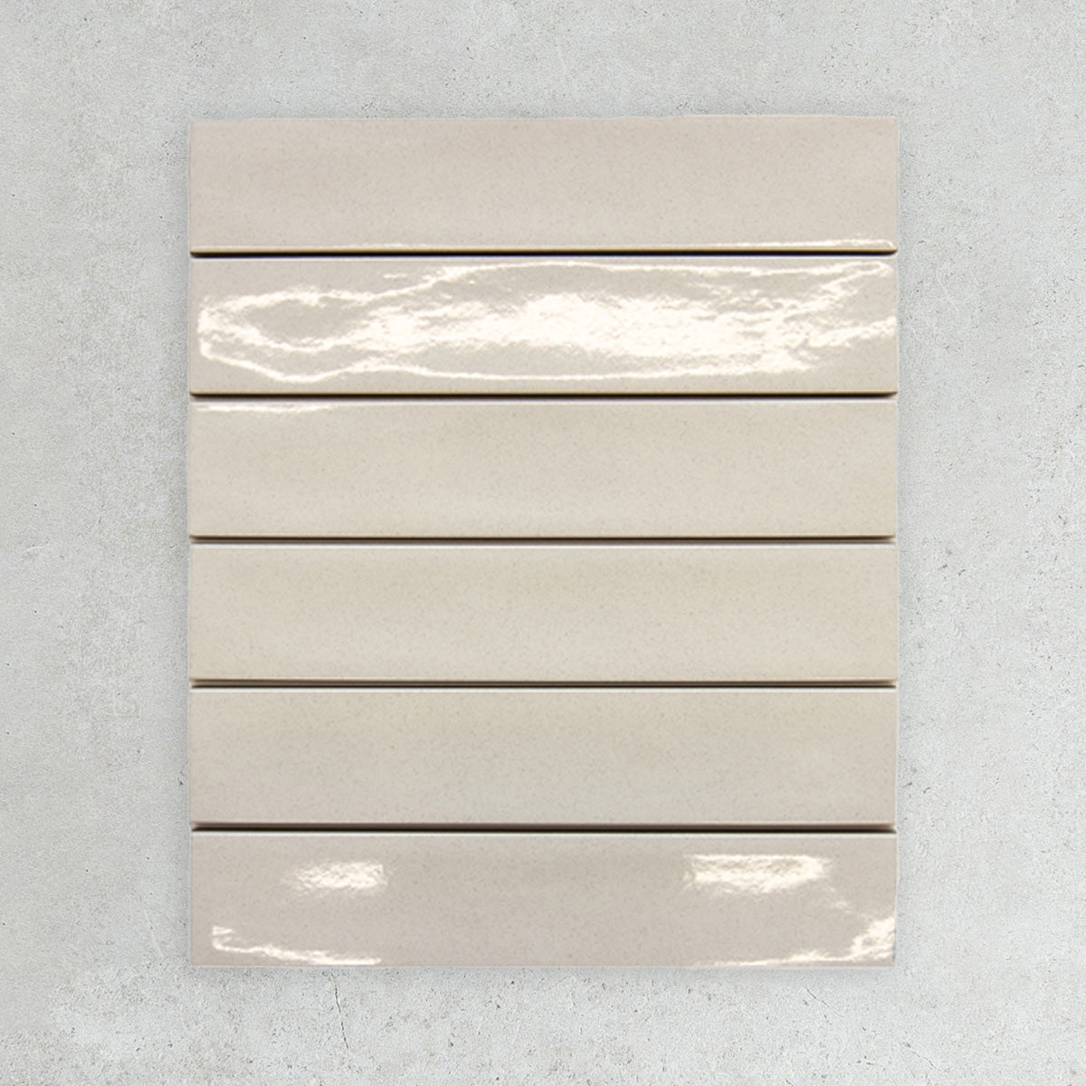 Arou Series Spanish Porcelain Tile in Ecru, Gloss finish