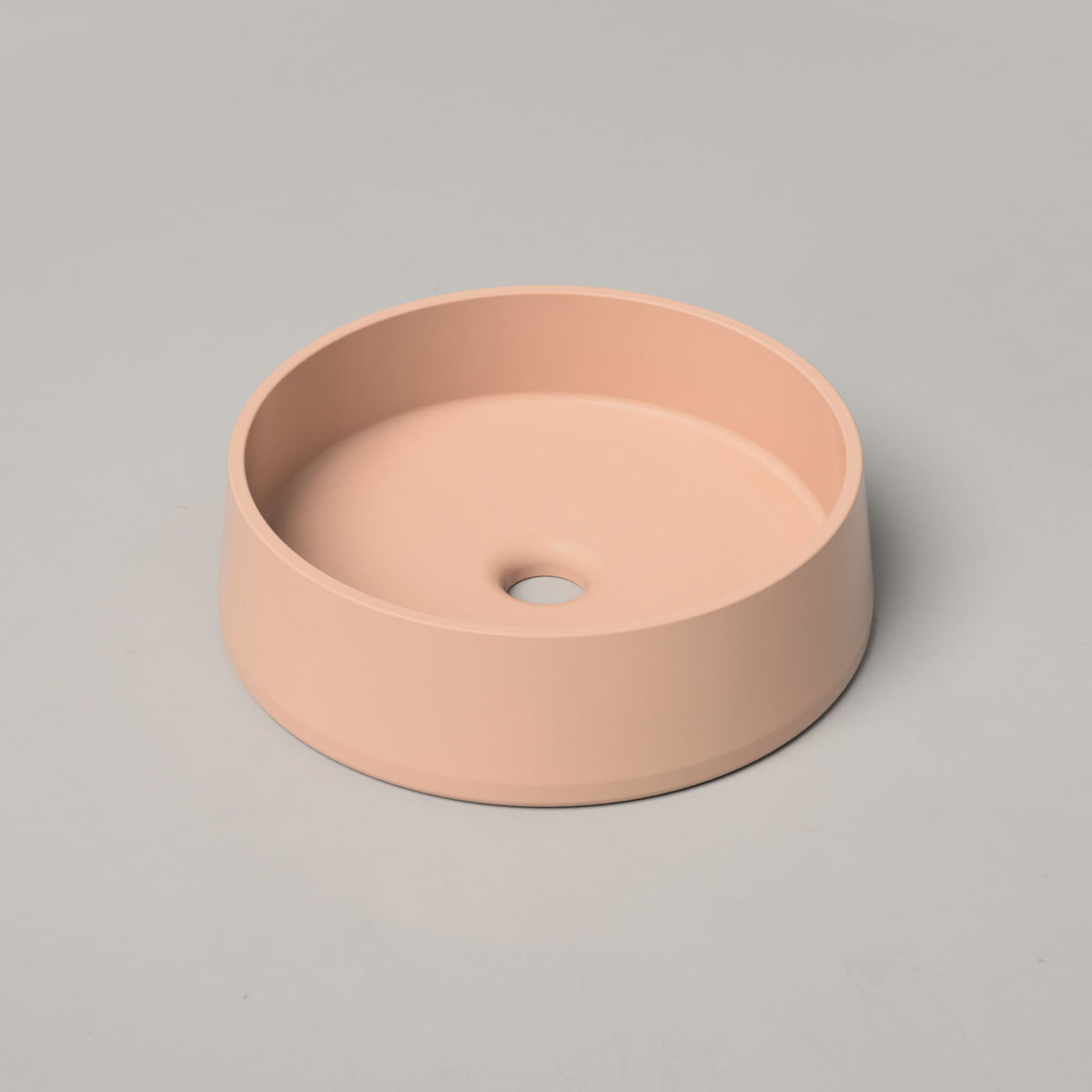 Nood Co Funl Concrete Basin in Pastel Peach | Nood Co