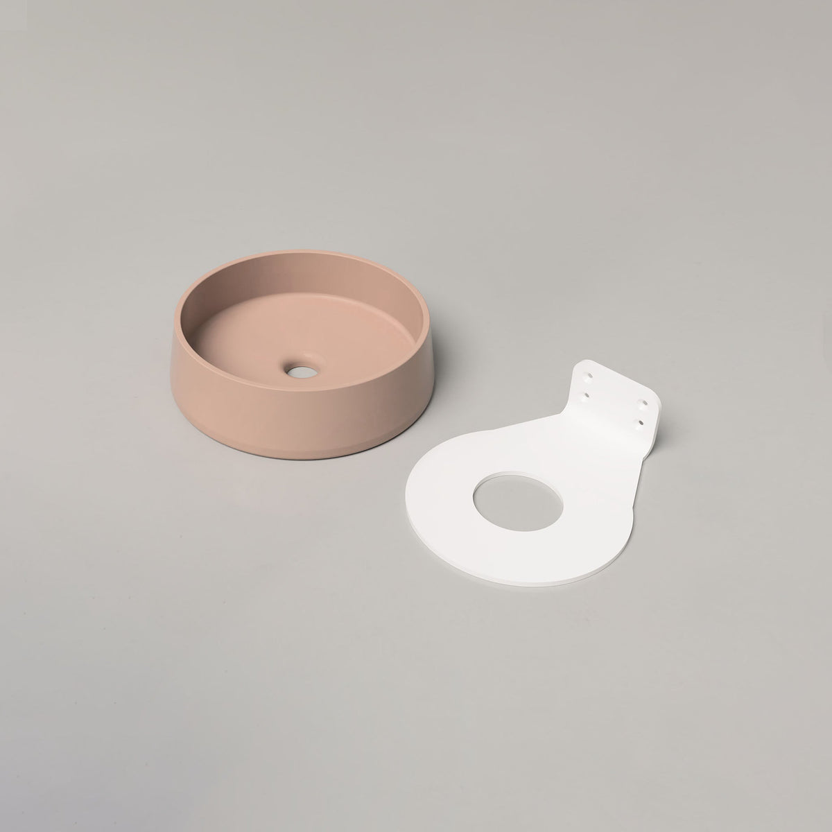 Nood Co Funl Concrete Basin in Blush Pink | Nood Co