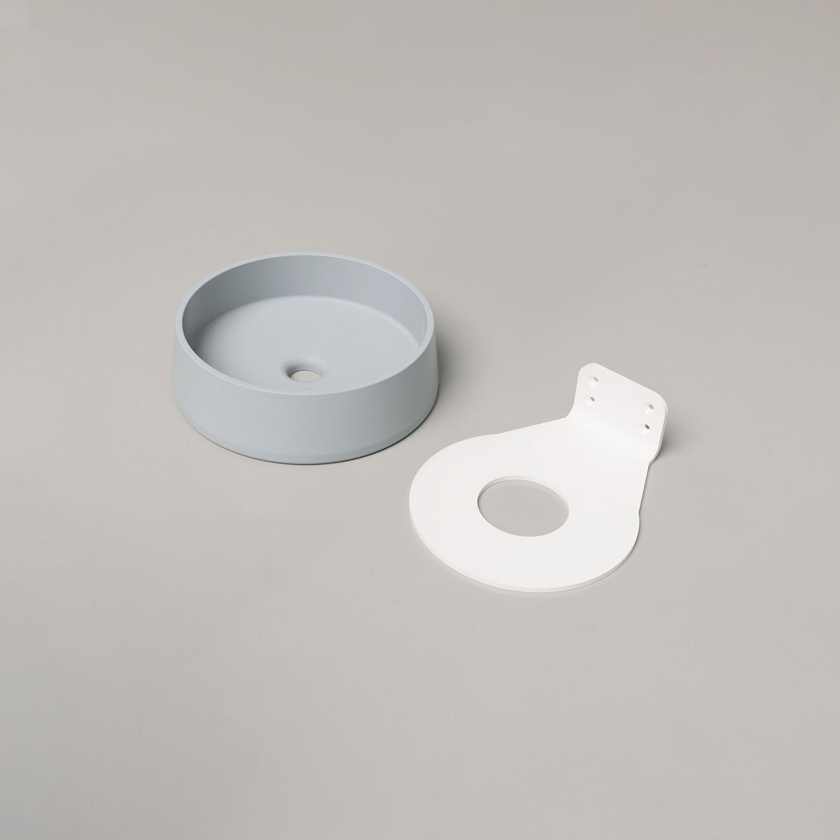 Nood Co Funl Concrete Basin in Powder Blue | Nood Co