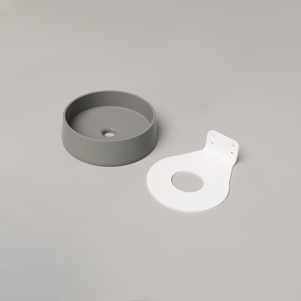 Nood Co Funl Concrete Basin in Sky Grey | Nood Co