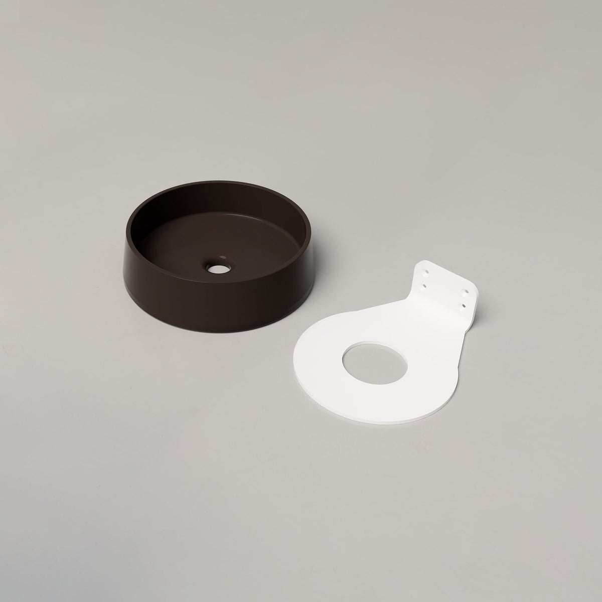 Nood Co Funl Concrete Basin in Slate | Nood Co