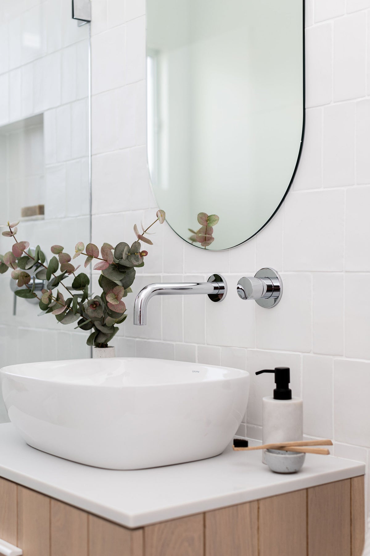 Round Wall Mixer Pinless Handle Trim Kit - In-wall Body Not Included in Polished Chrome | Meir