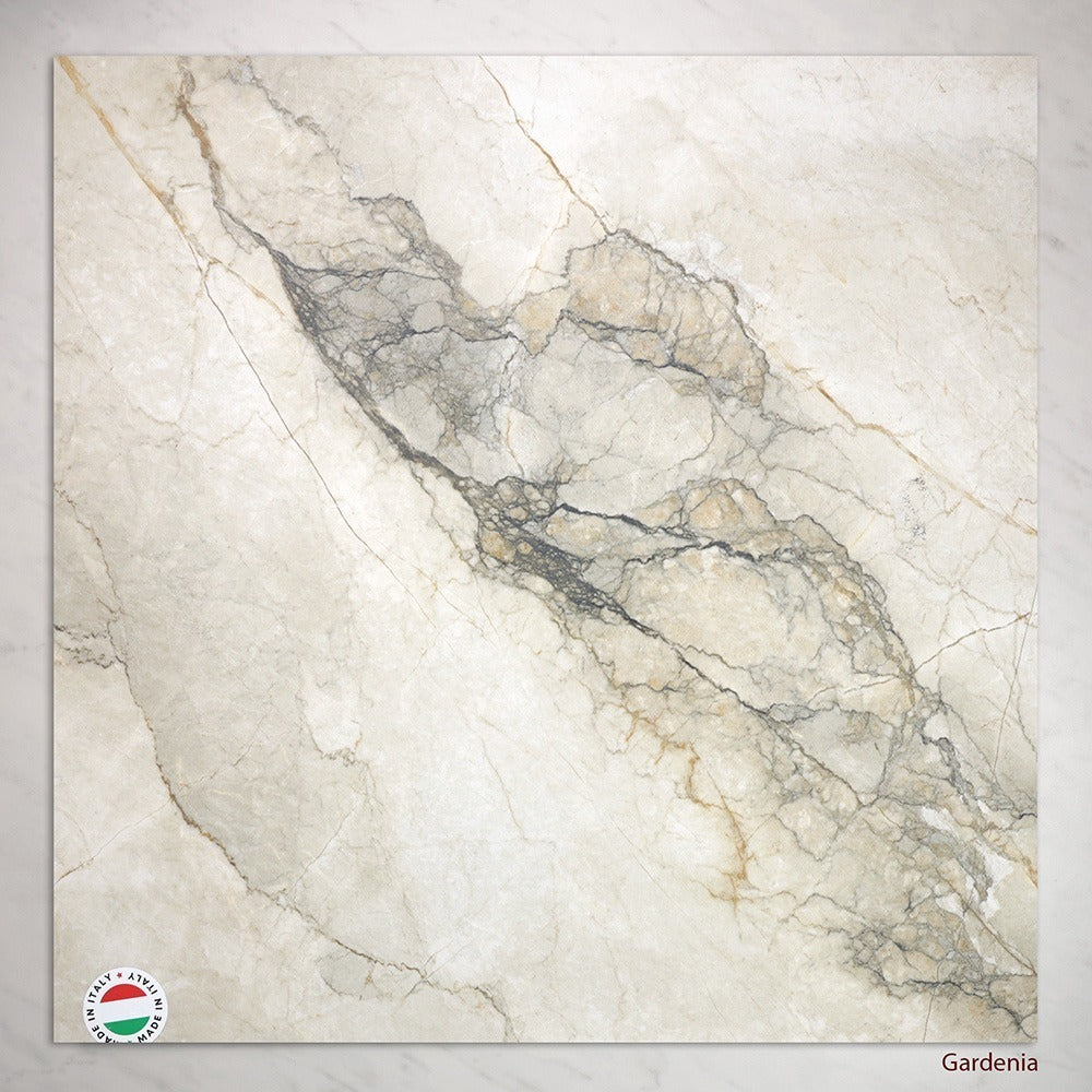 Bolgheri Stone Look Italian Floor and Wall Tile in Gardenia, Natural finish