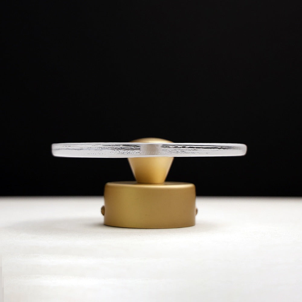 Lunara Caspia Frosted Wall Light in Gold