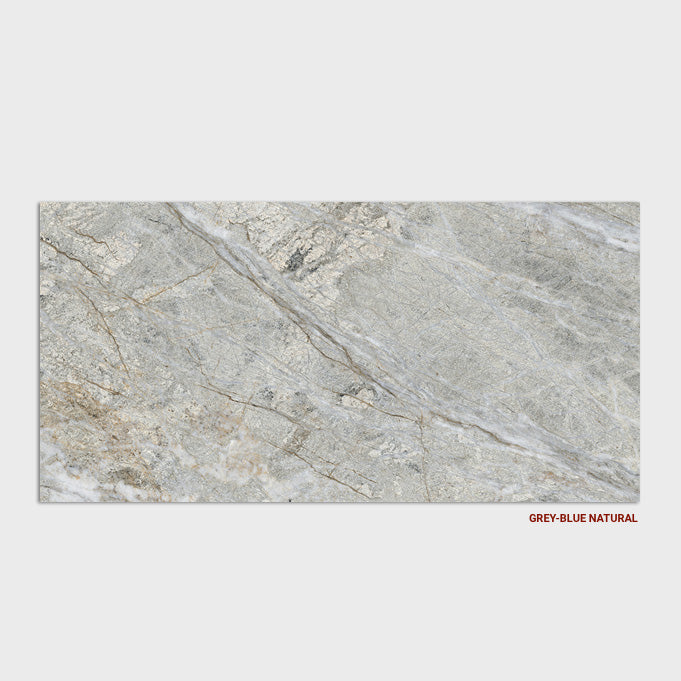Blend Stone Porcelain Floor and Wall Tile in Grey-Blue, Natural finish