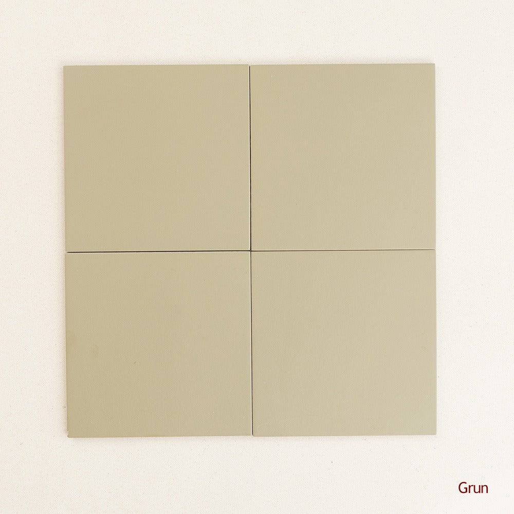 Spanish Bauhome Floor & Wall Cement Look Tile in Grun, Matt finish