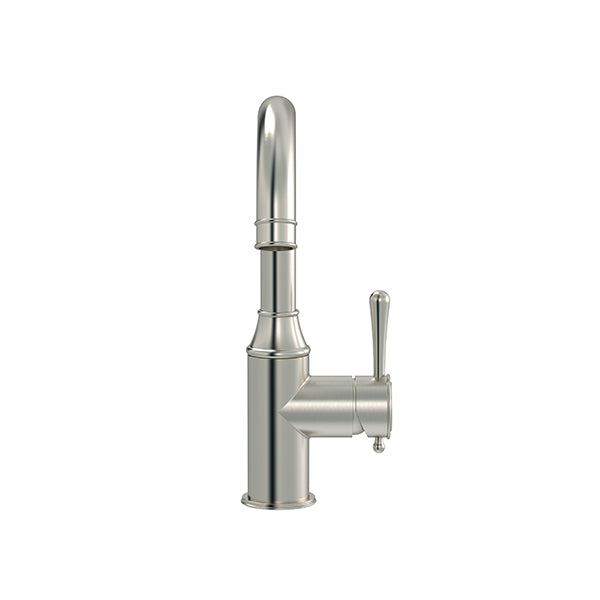 Harrington Tall Basin Mixer in Brushed Nickel | Meir #Colour_Brushed Nickel