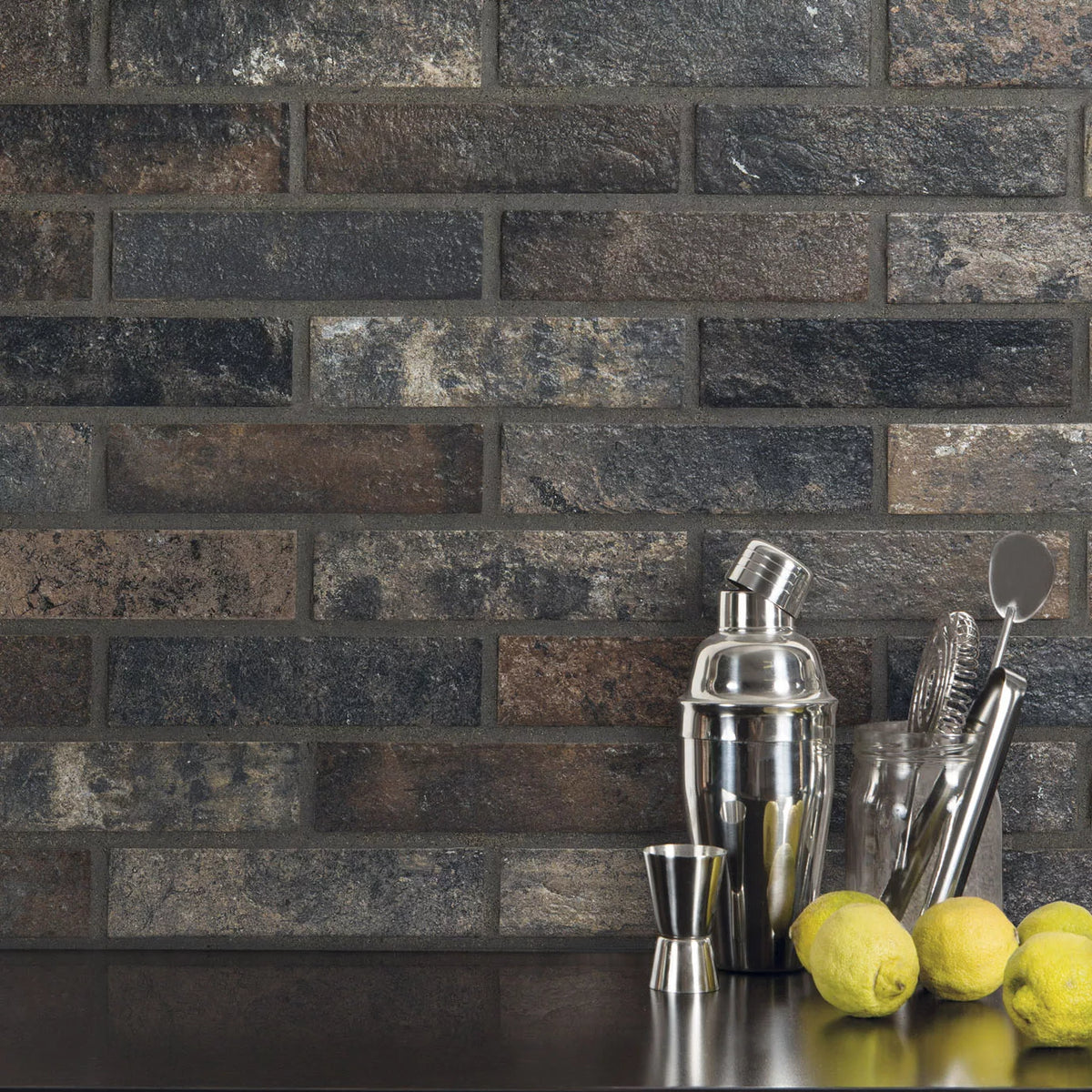 Bristol Series Porcelain Subway Tile in Cream, Dark, Red, Rust & Umber, Glazed finish