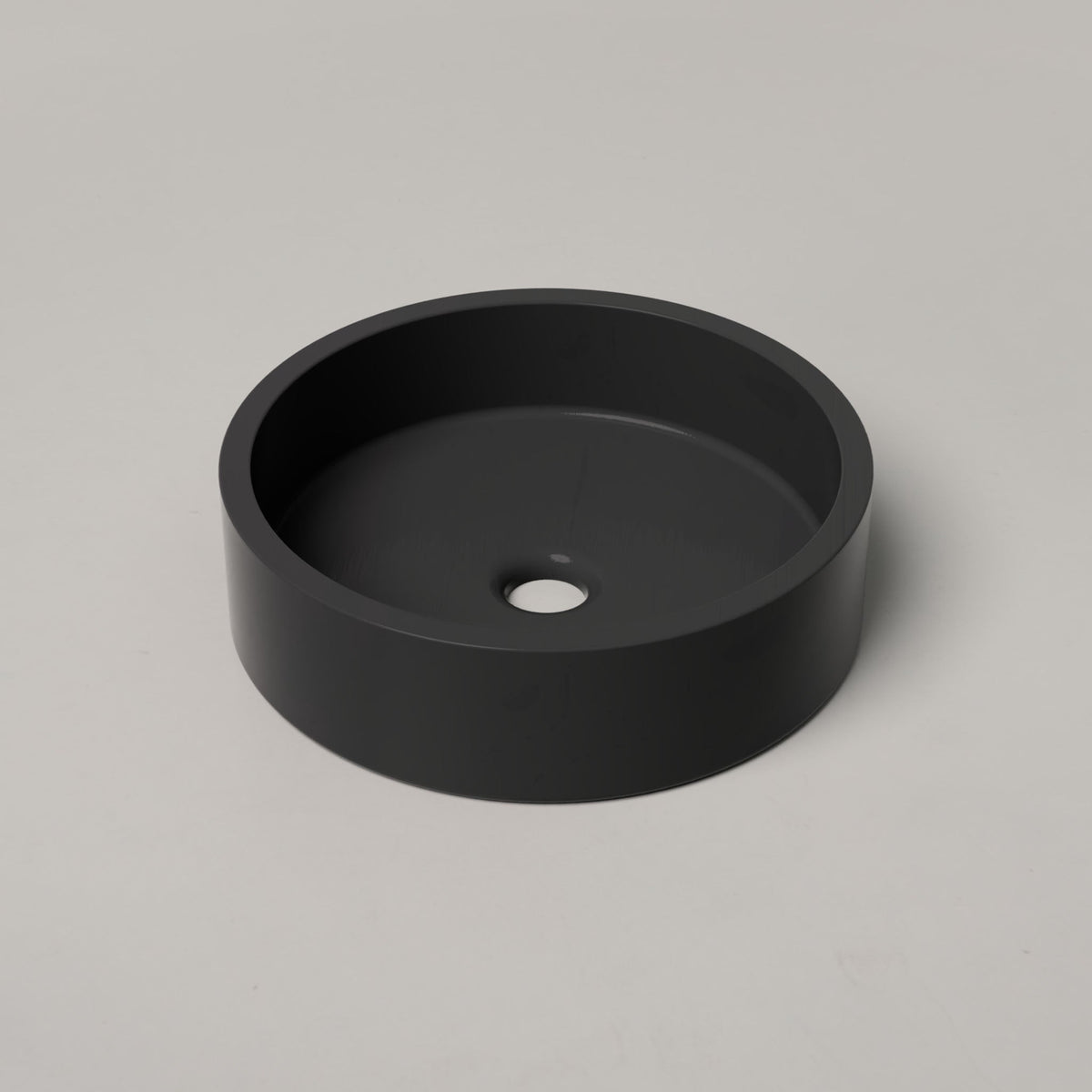 Nood Co Hoop Concrete Basin in Charcoal | Nood Co