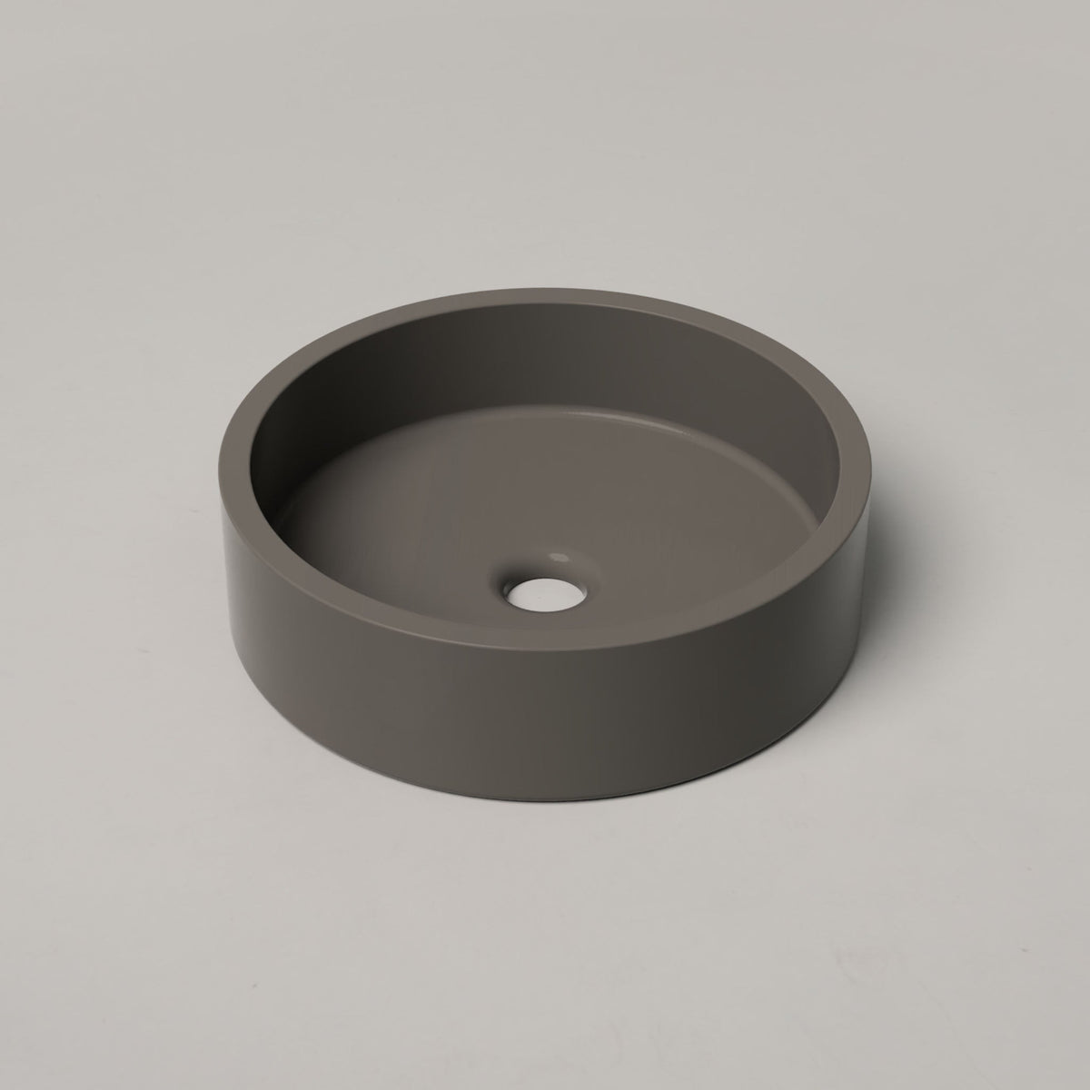 Nood Co Hoop Concrete Basin in Mid Tone Grey | Nood Co