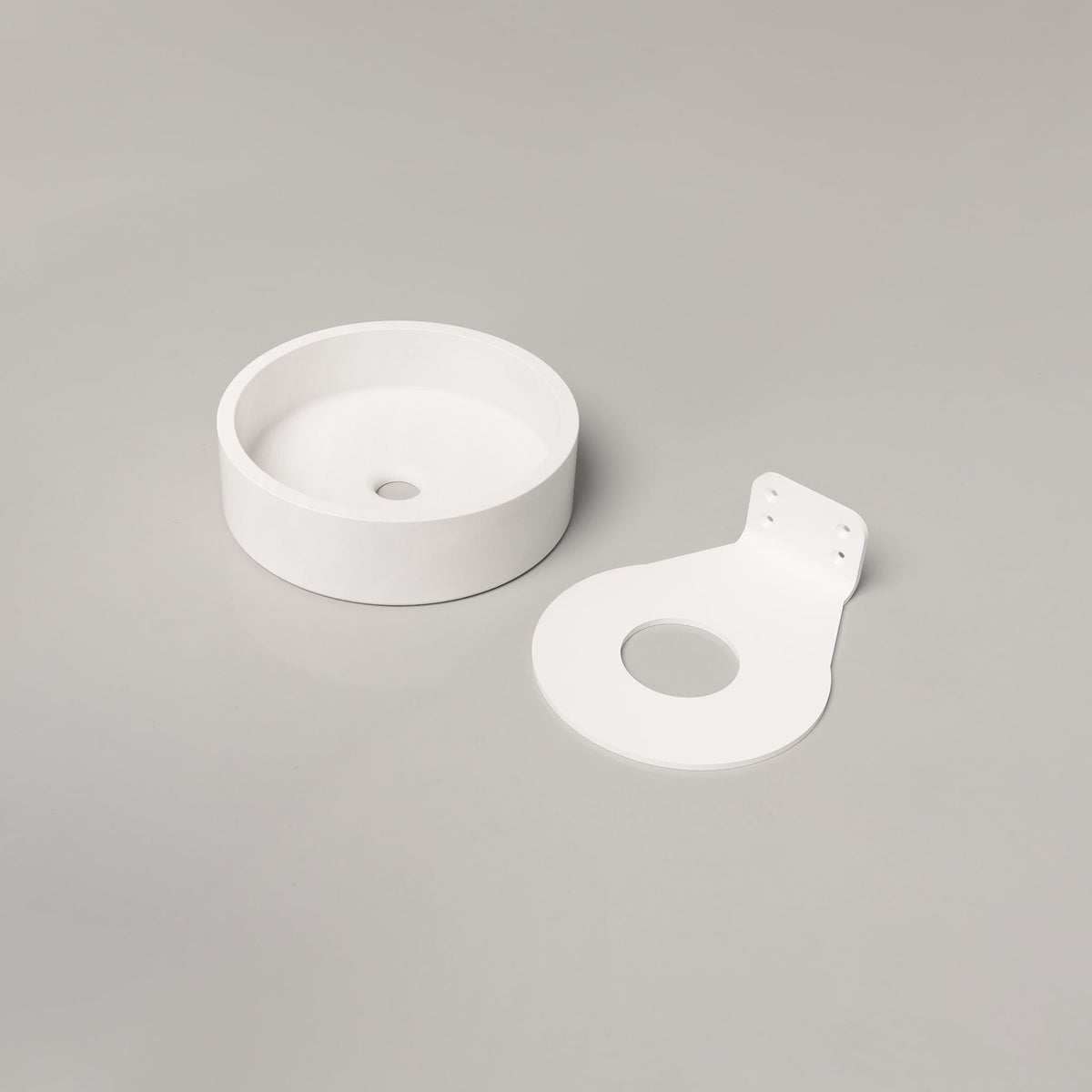 Nood Co Hoop Concrete Basin in Ivory | Nood Co