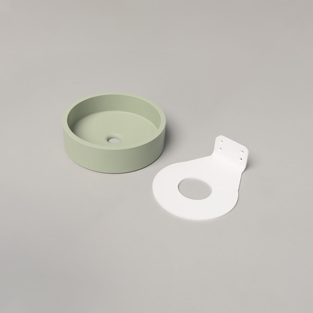 Nood Co Hoop Concrete Basin in Mint | Nood Co