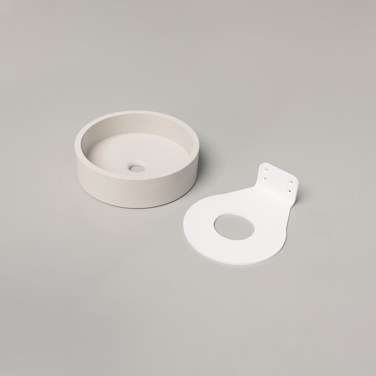 Nood Co Hoop Concrete Basin in Morning Mist | Nood Co