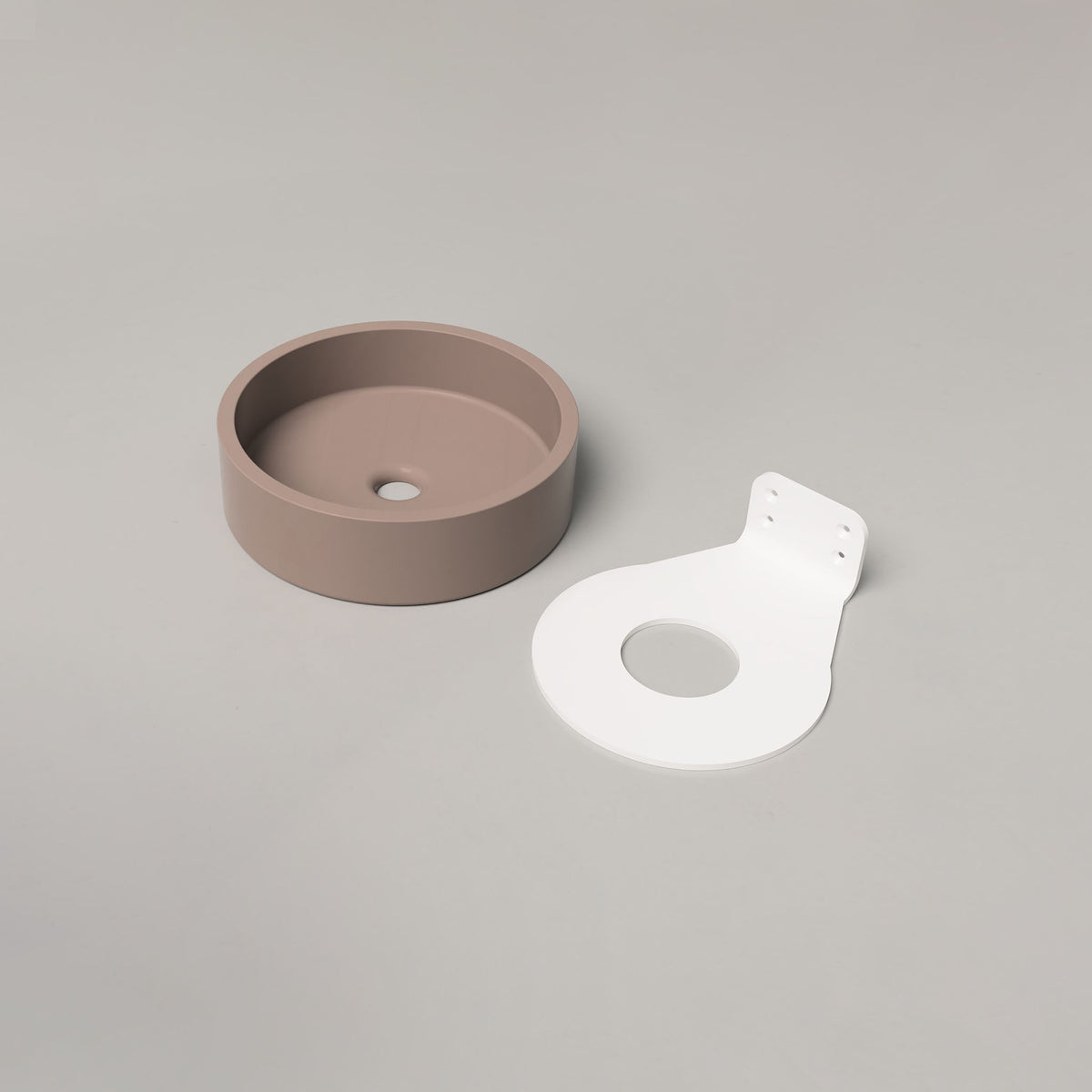 Nood Co Hoop Concrete Basin in Paperbark | Nood Co