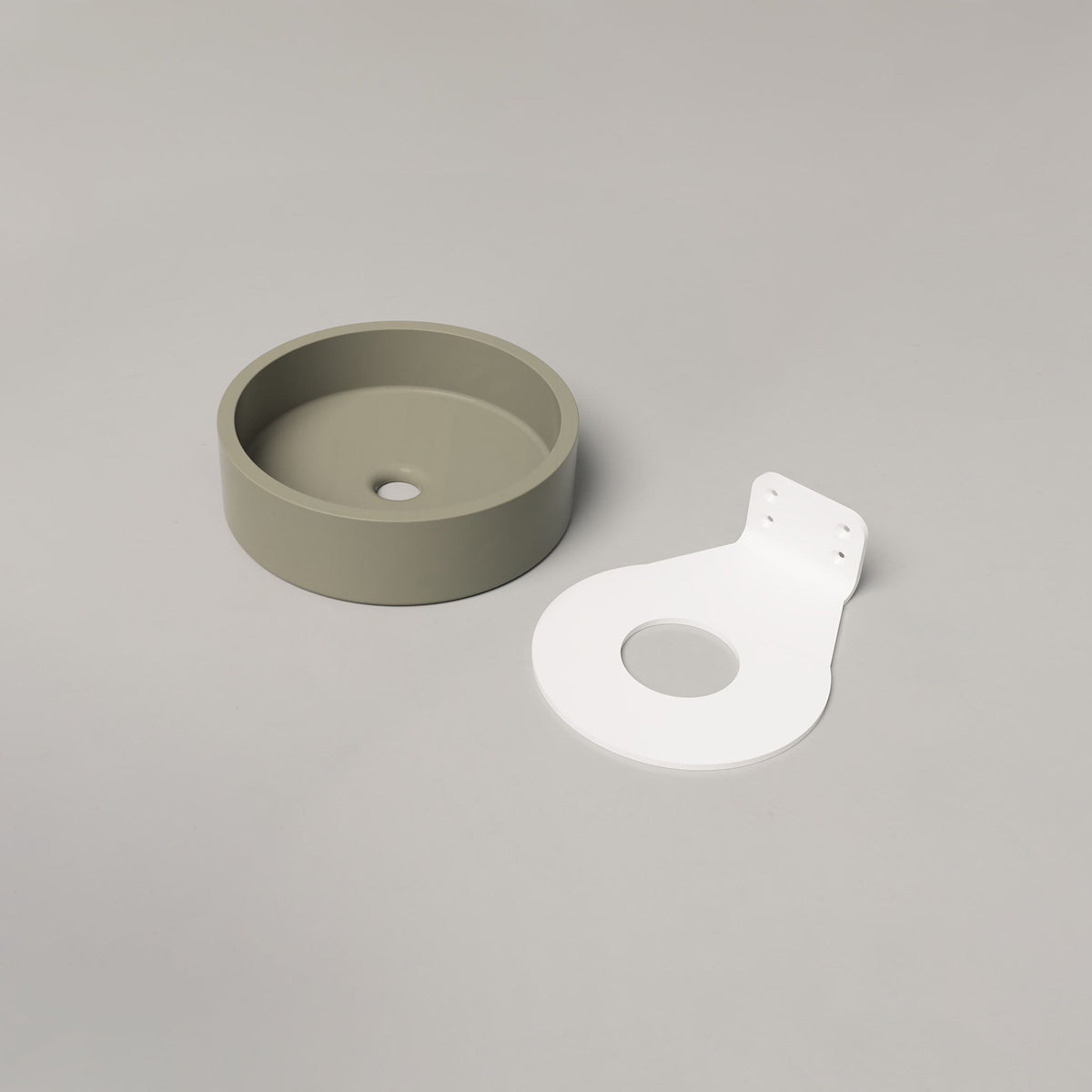 Nood Co Hoop Concrete Basin in Sage | Nood Co