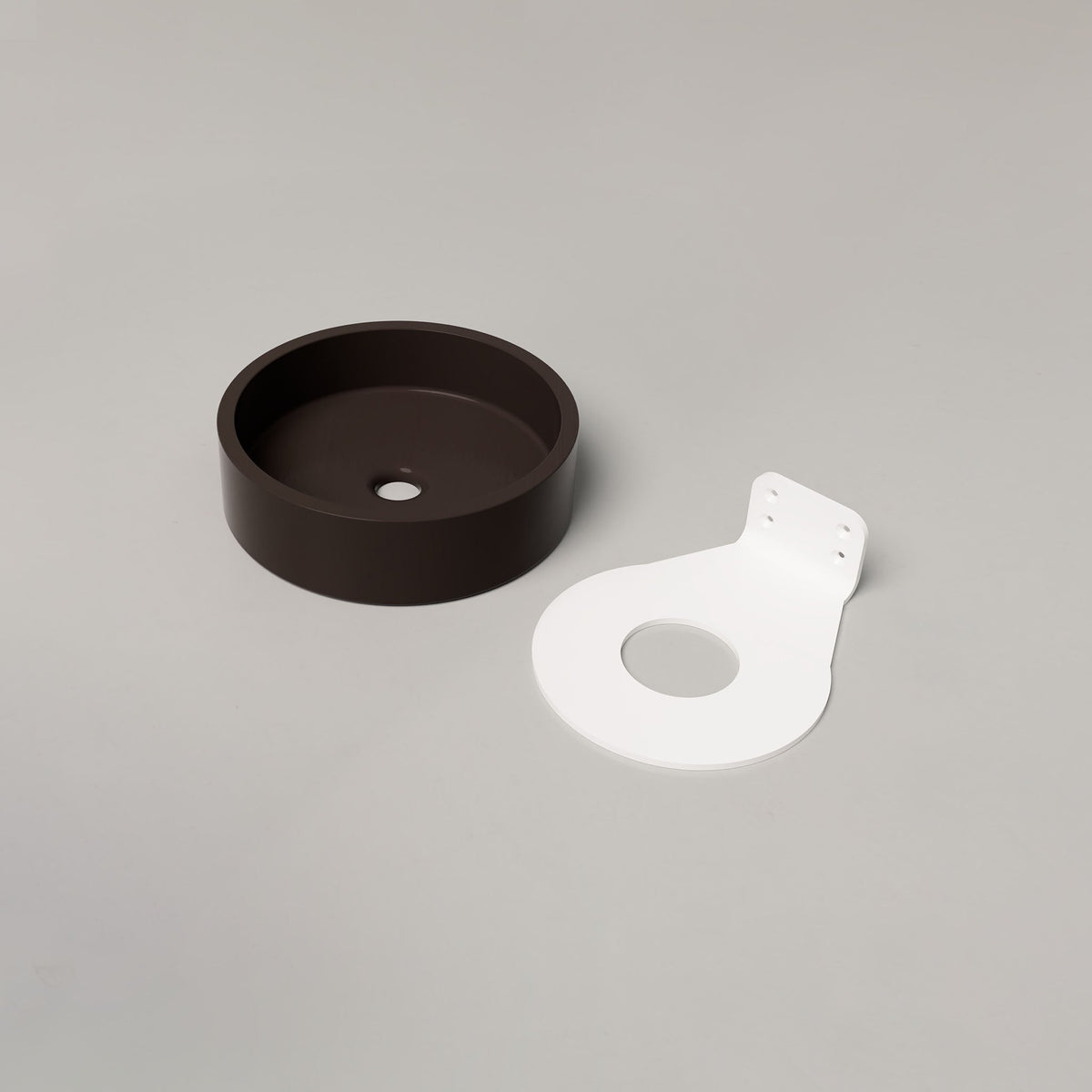 Nood Co Hoop Concrete Basin in Slate | Nood Co