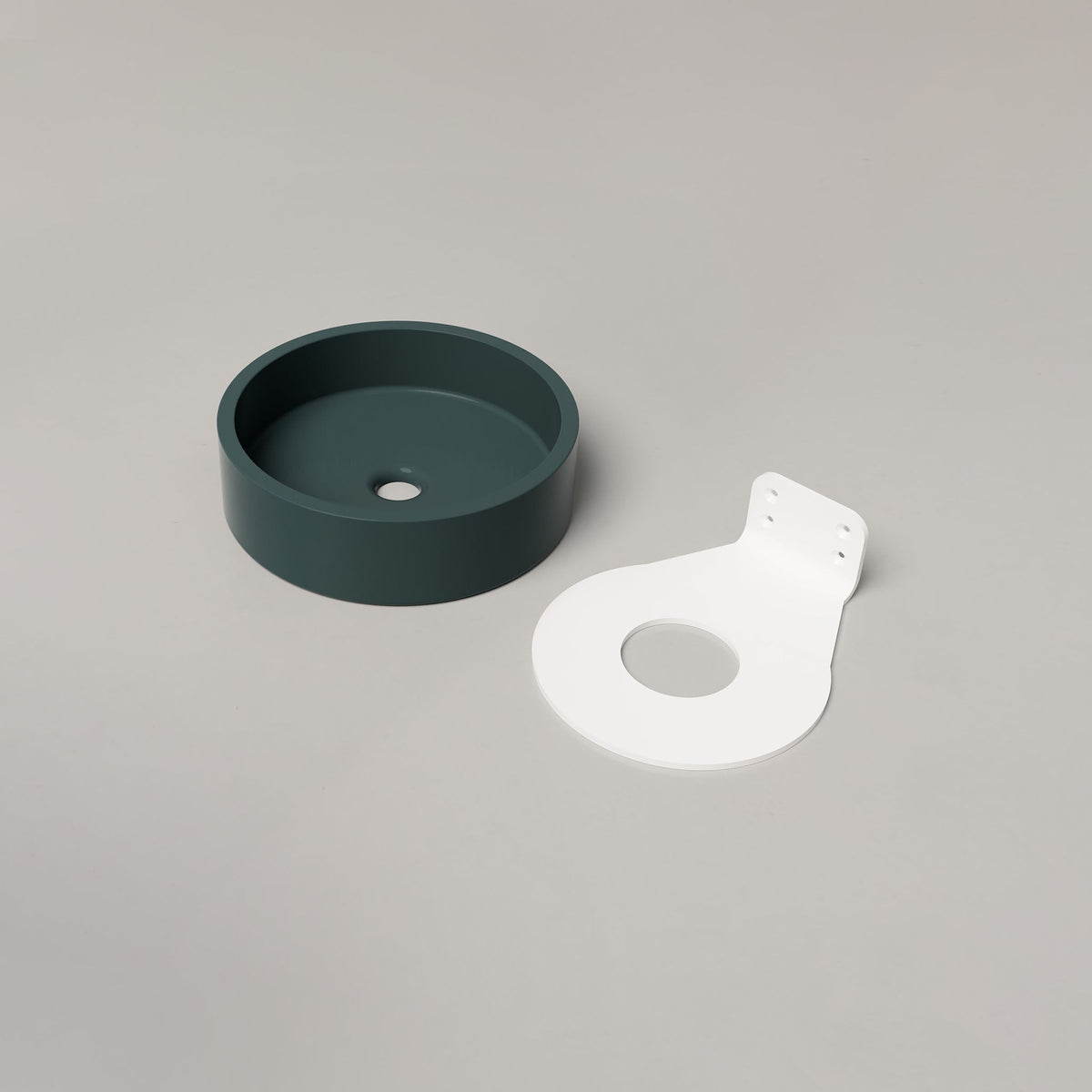 Nood Co Hoop Concrete Basin in Teal | Nood Co