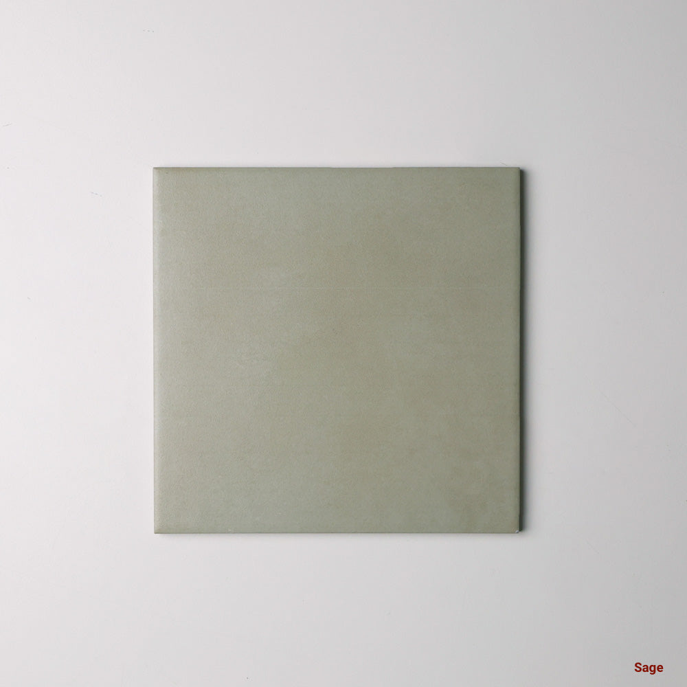 Tiffany Series Porcelain Floor and Wall Tile in Sage, Matt finish