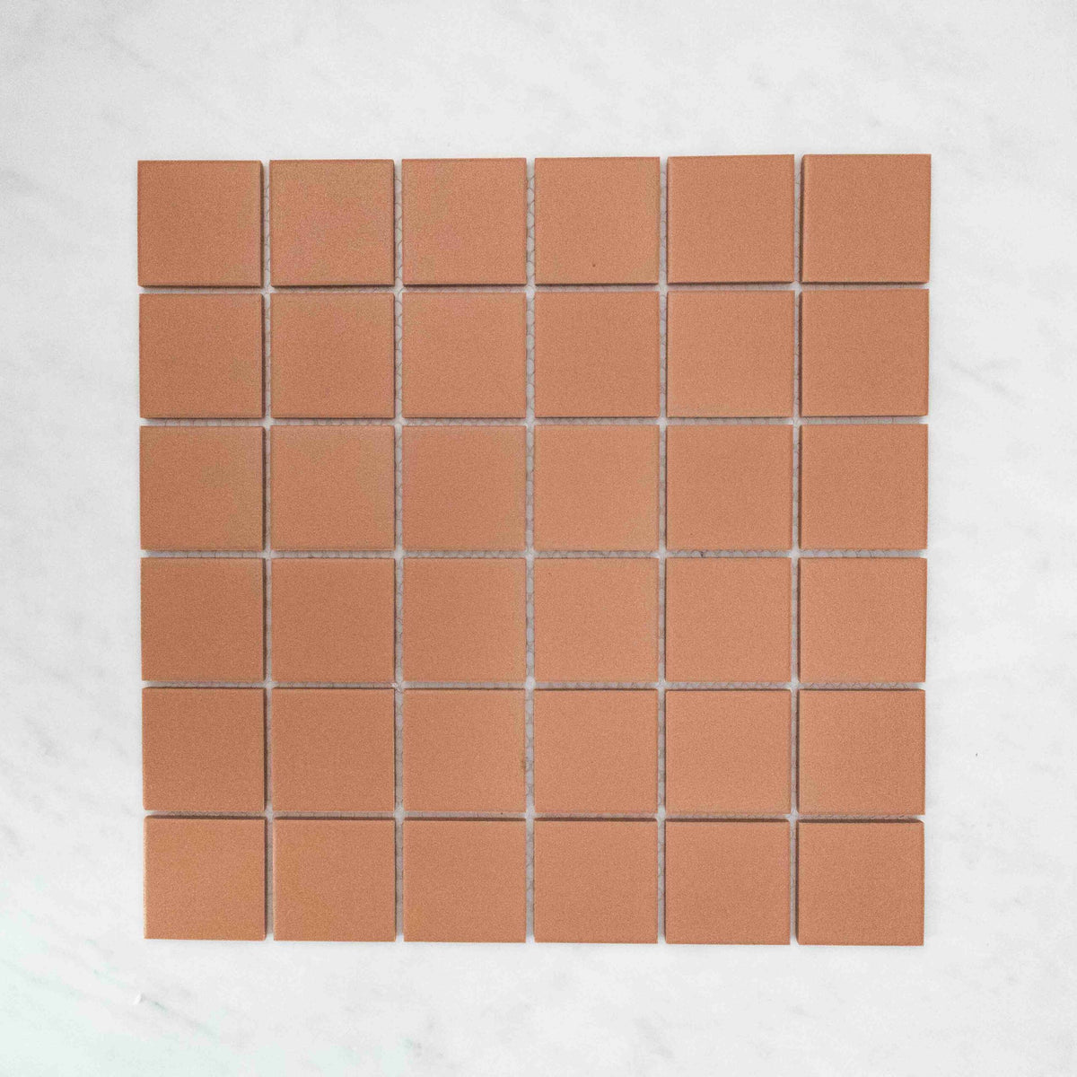Cagliari Full Body Porcelain Mosaic in Cagliari Terracotta, Matt finish