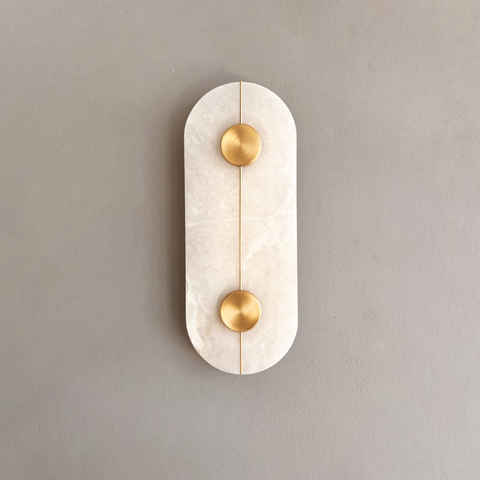 Lunara Nova Wall Light in Brass Gold #Colour_Brass Gold