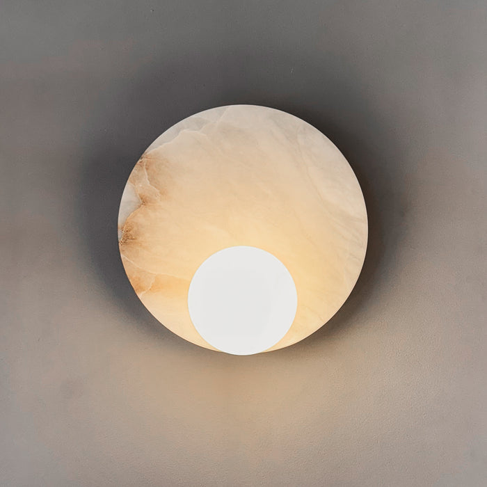 Lunara Dusk Wall Light in Alabaster