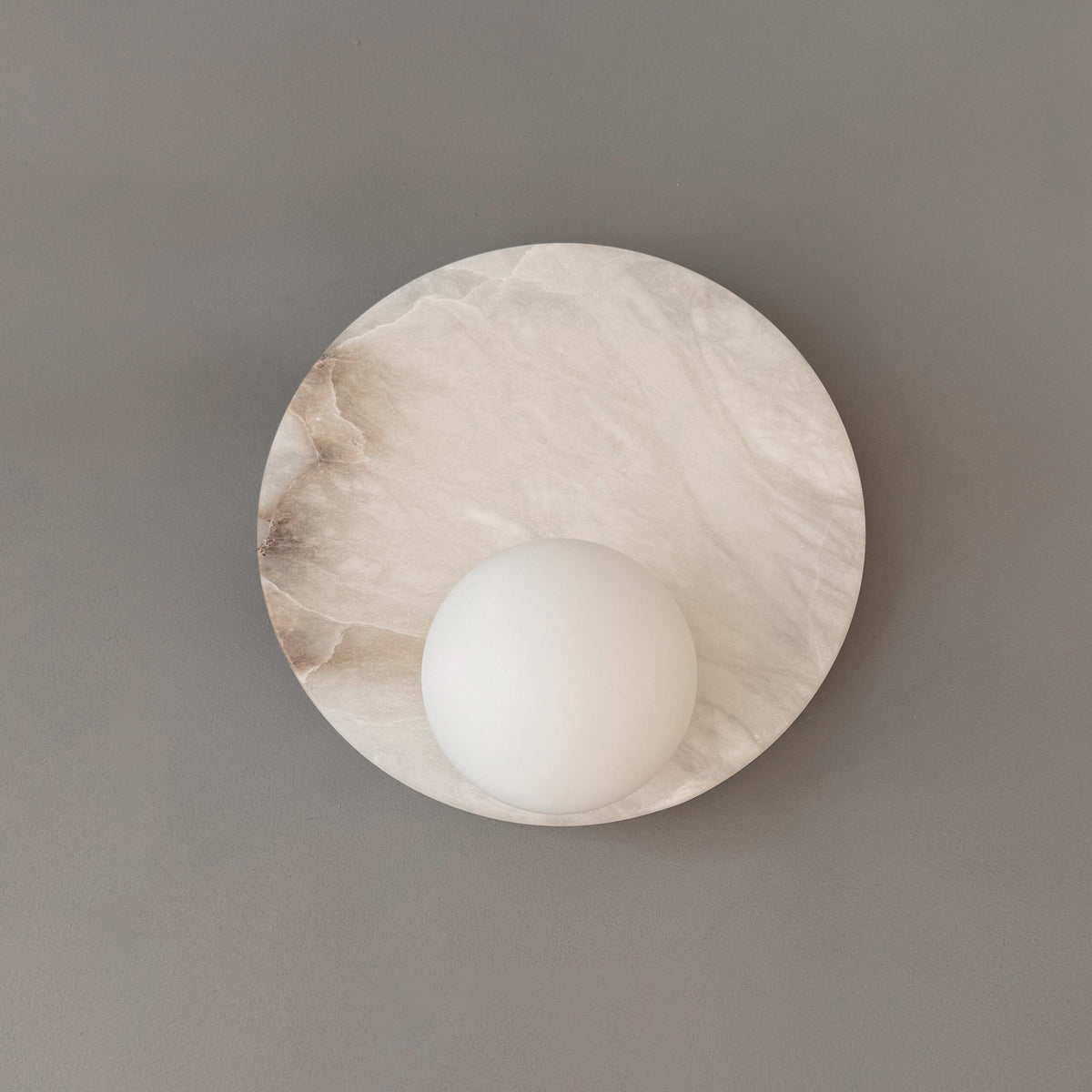Lunara Dusk Wall Light in Alabaster