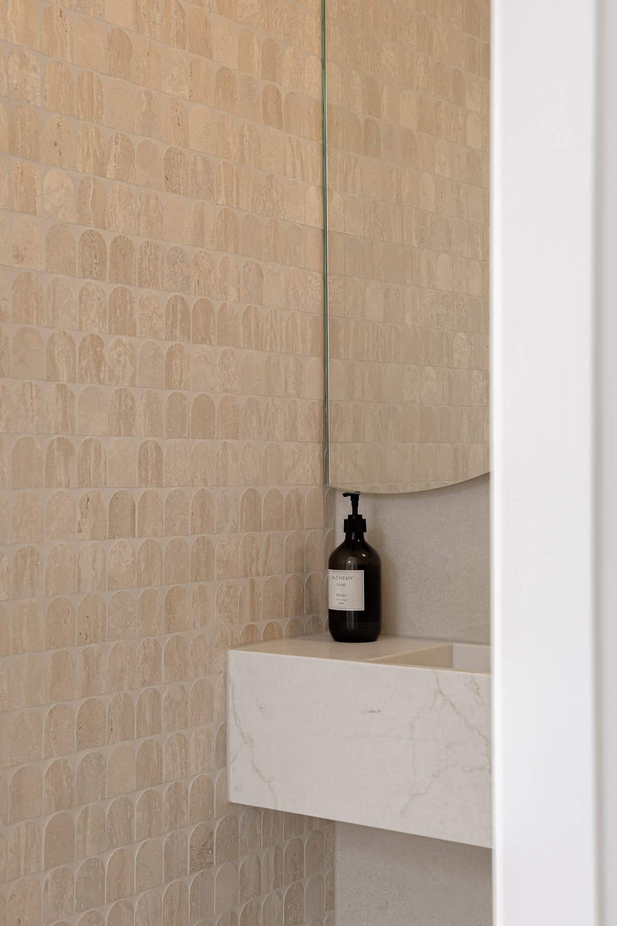 Travertine Arch Mosaic | Honed Natural Stone